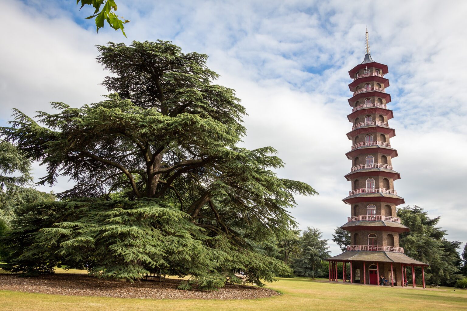 La Great Pagoda, pagoda cinese a dieci piani nei Kew Gardens